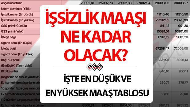 2025’TE İŞSİZLİK MAAŞI NE KADAR OLACAK? (Hesaplama tablosu) || İşsizlik maaşı yüzde kaç artacak? Asgari ücret artışıyla işsizlik maaşı 2025’te yeni hesaplama!