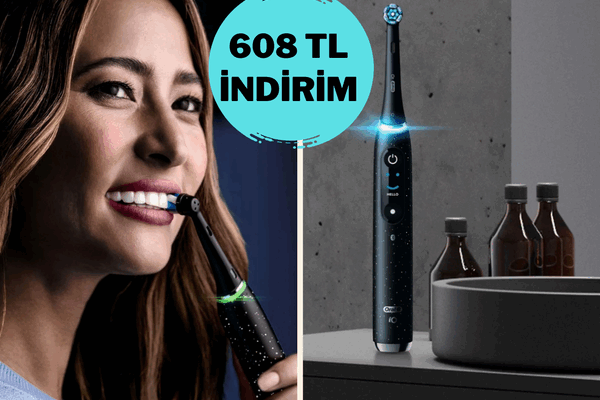 Diş fırçalamak artık akıllı bir alışkanlık! Oral-B iO 10 Sense Şarjlı Diş Fırçası indirimde