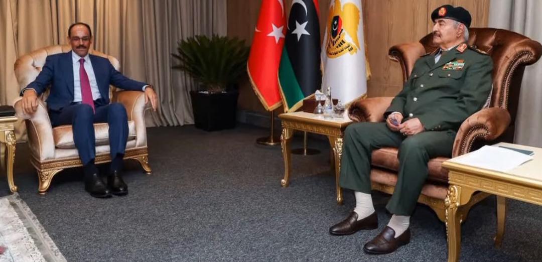 MIT İbrahim Kalın'ın Başkanı Libya 2'de Hafter ile tanıştı